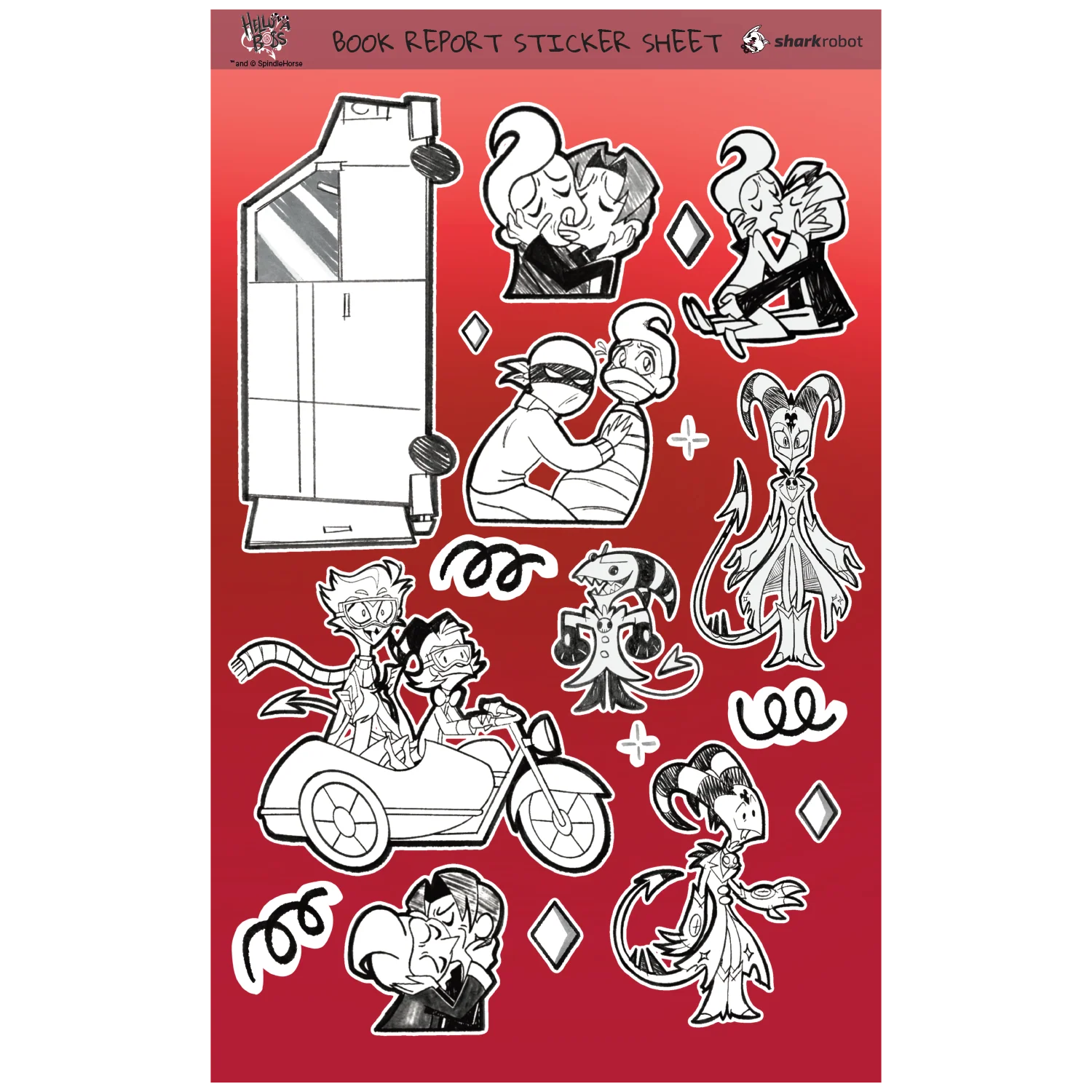 Book Report Drawings Poster Print W/Sticker Sheet *LIMITED STOCK* - Image 2