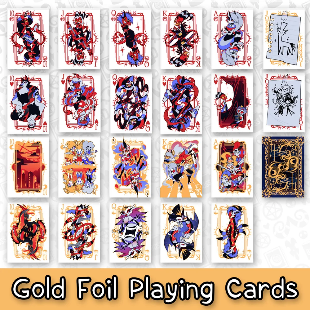Helluva Boss Gold Foil Playing Cards *FINAL SALE* - Image 3