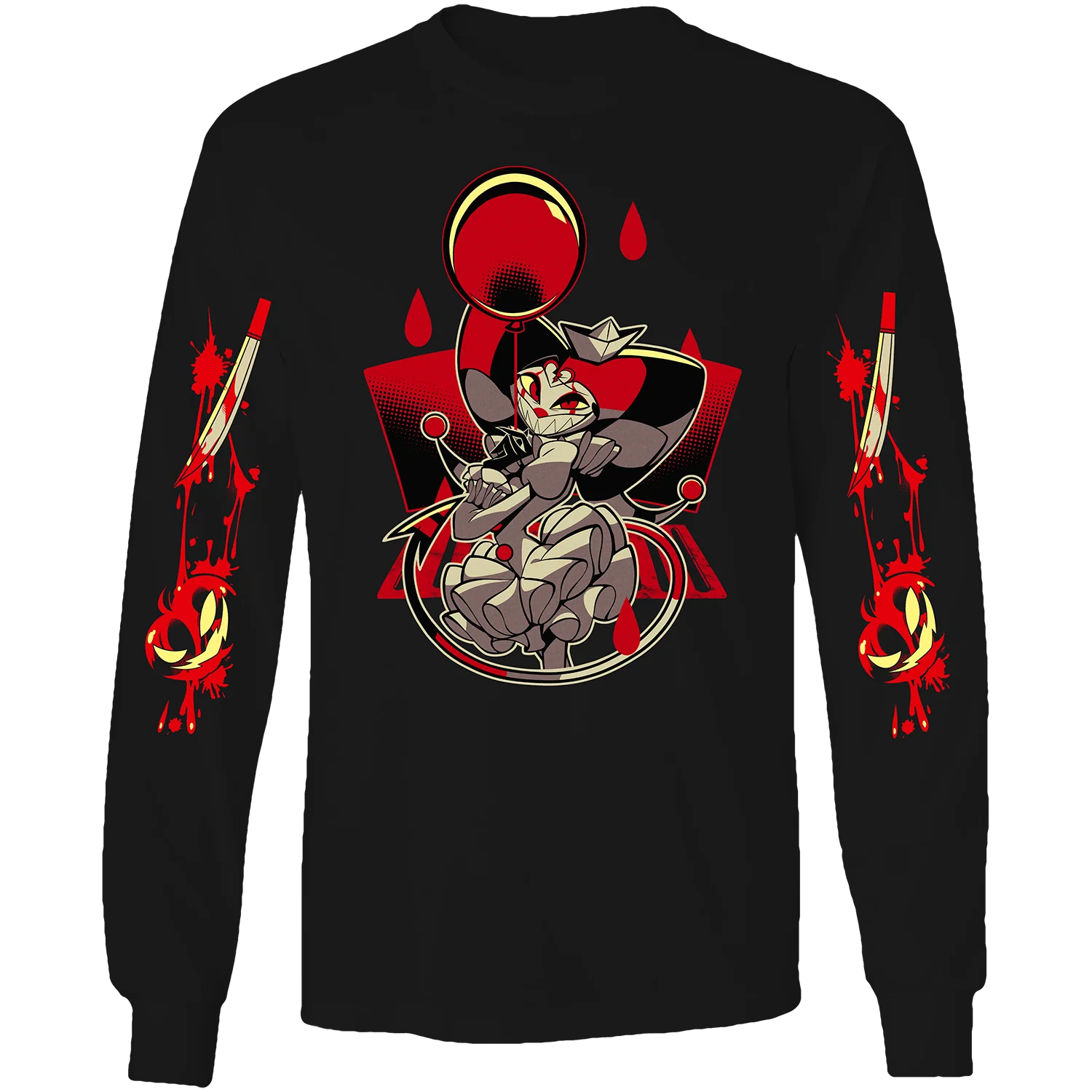 Long Sleeve Shirt - Fizz Halloween Slasher w/Printed Sleeves *LAST CHANCE*