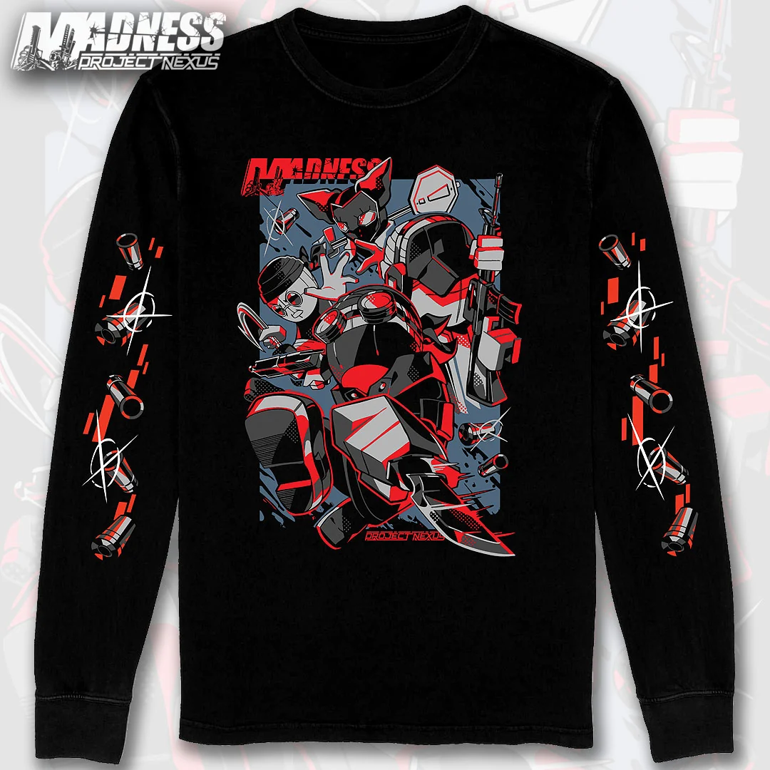Long Sleeve Shirt - Madness Action w/Printed Sleeves *LAST CHANCE*
