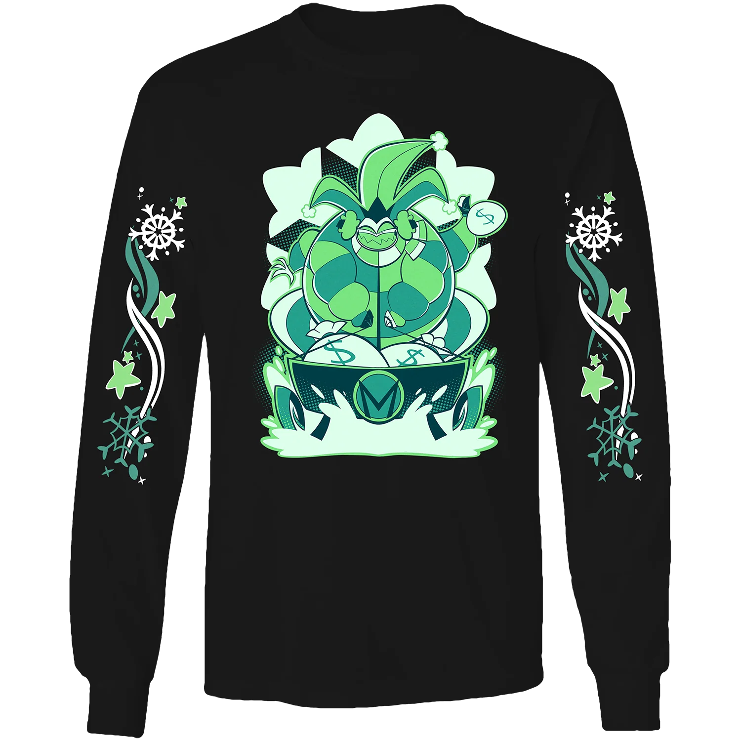 Long Sleeve Shirt - Mammon - Cozy Winter w/Printed Sleeves *LAST CHANCE*