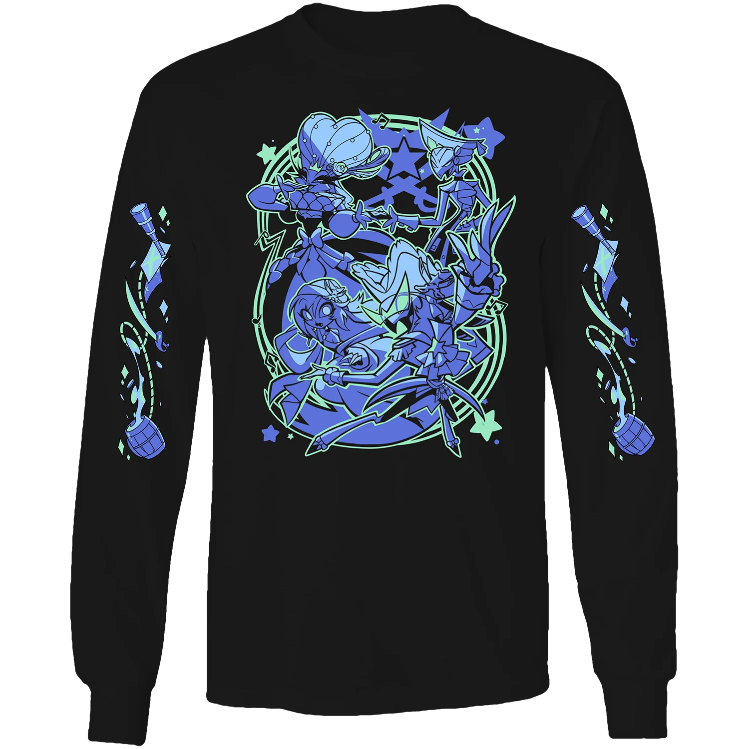 Long Sleeve Shirt - Vassago's Ship w/Printed Sleeves *LAST CHANCE*