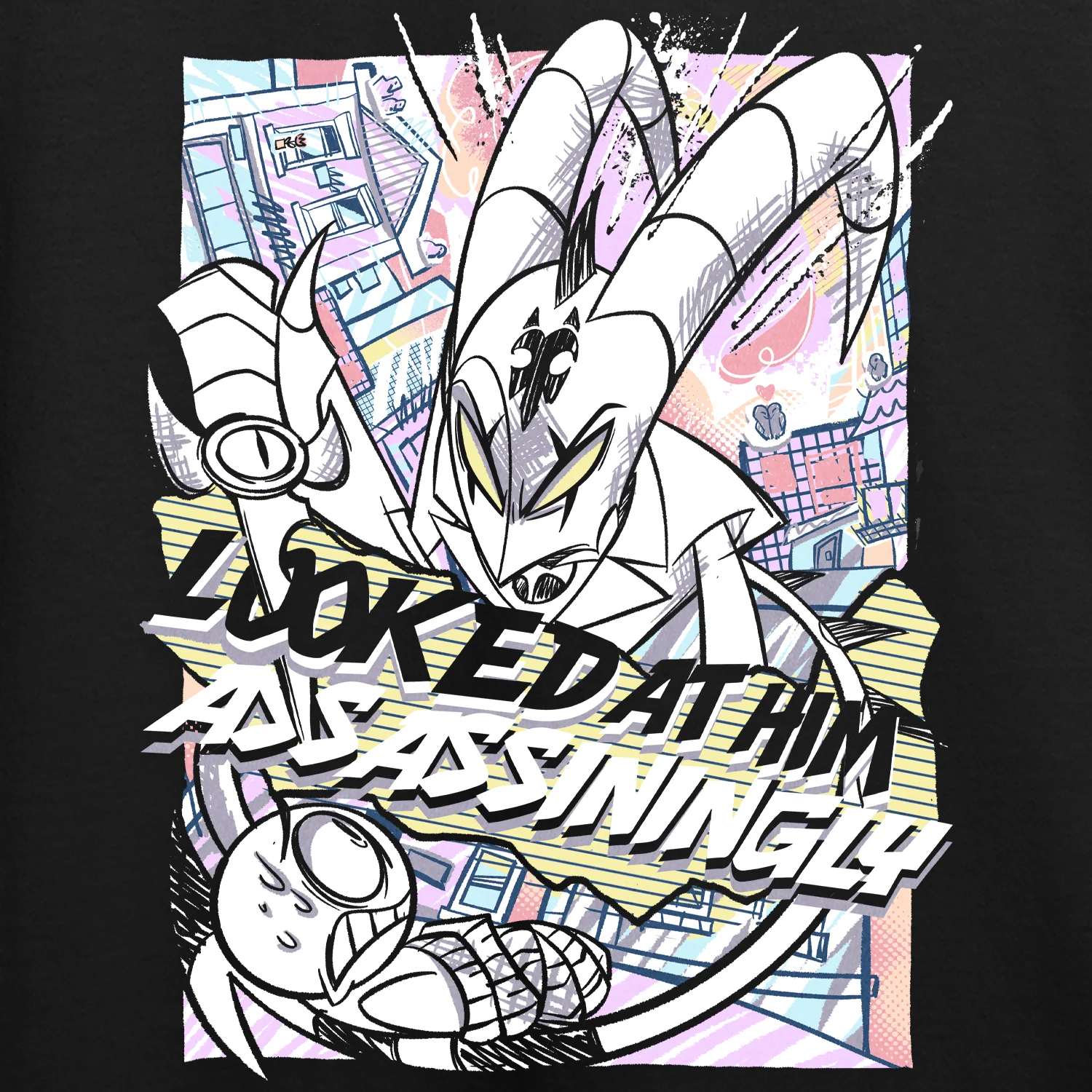 Long Sleeve T-shirt - Looked At Him Assassiningly *PRE-ORDER* - Image 2