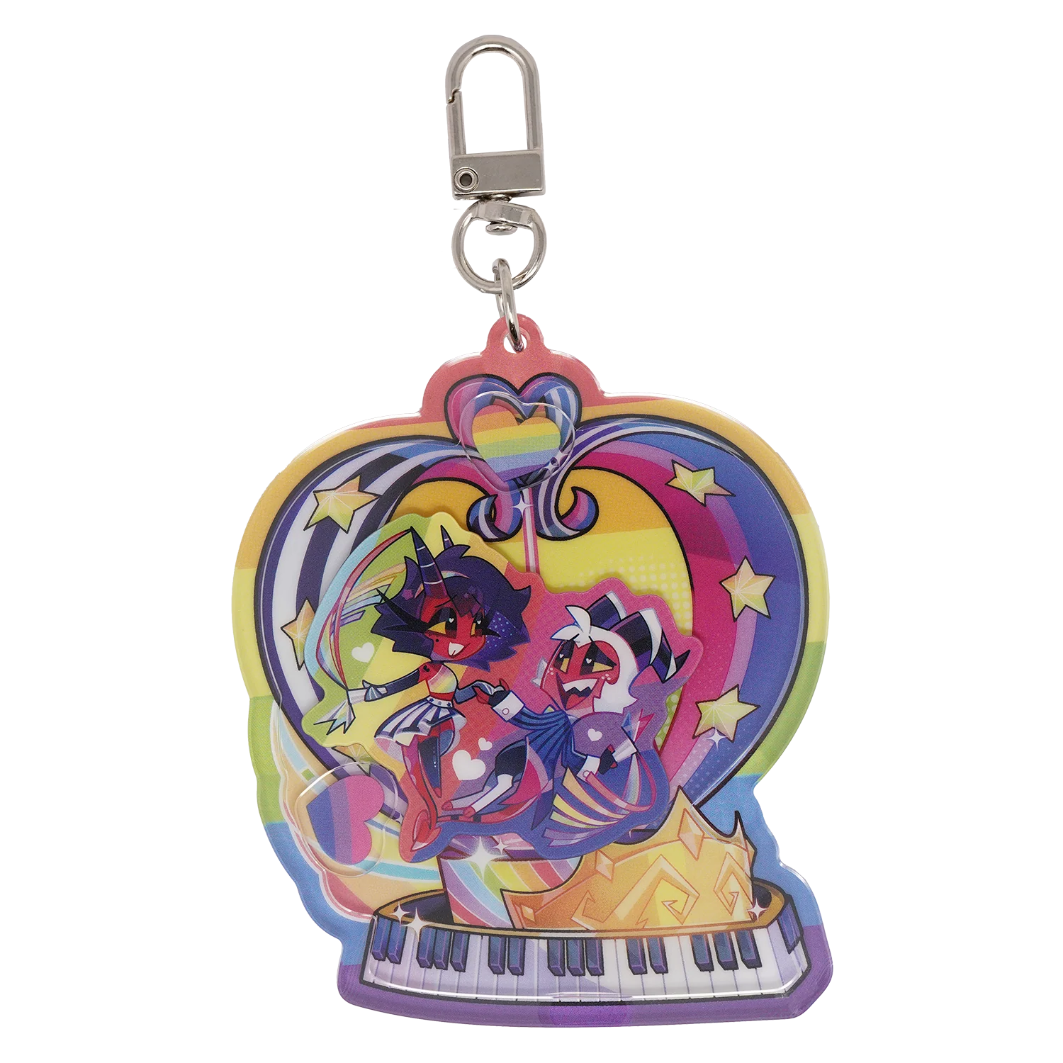 Millie & Moxxie - Pride Parade - Shaker Keychain *LIMITED STOCK*