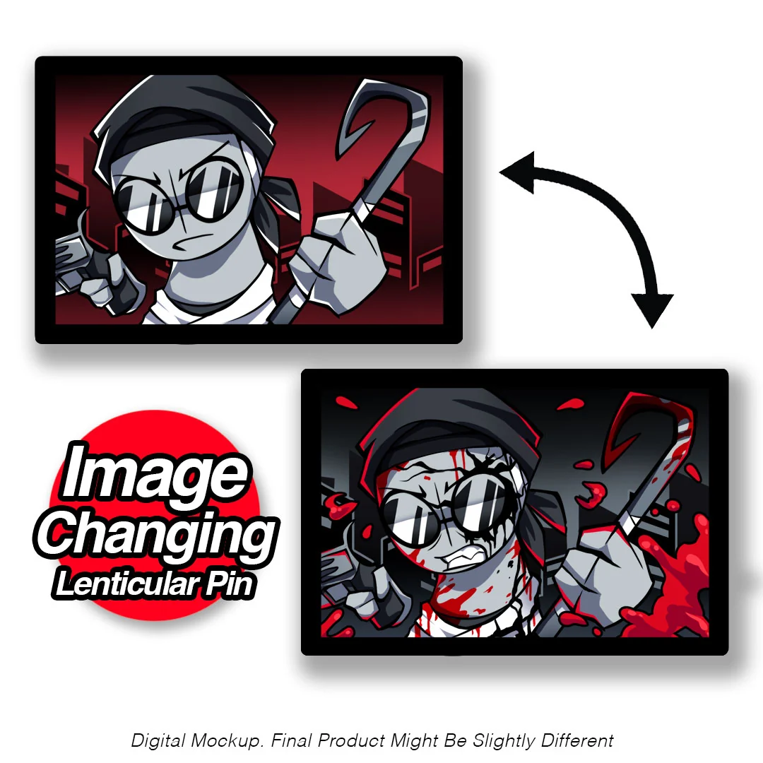 Sanford - Bloody Battle - Lenticular Pin *LIMITED STOCK*